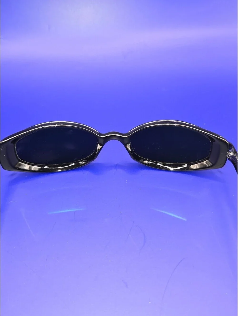 Vintage Maui Jim Black Oval Sunglasses MJ-173, Made in Italy
